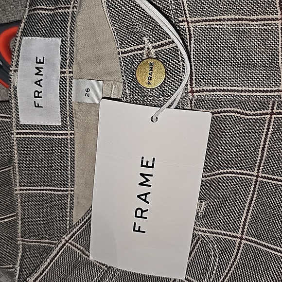 NWT Frame Le High Skinny Crop Window Pane Plaid Pants - Picture 4 of 6